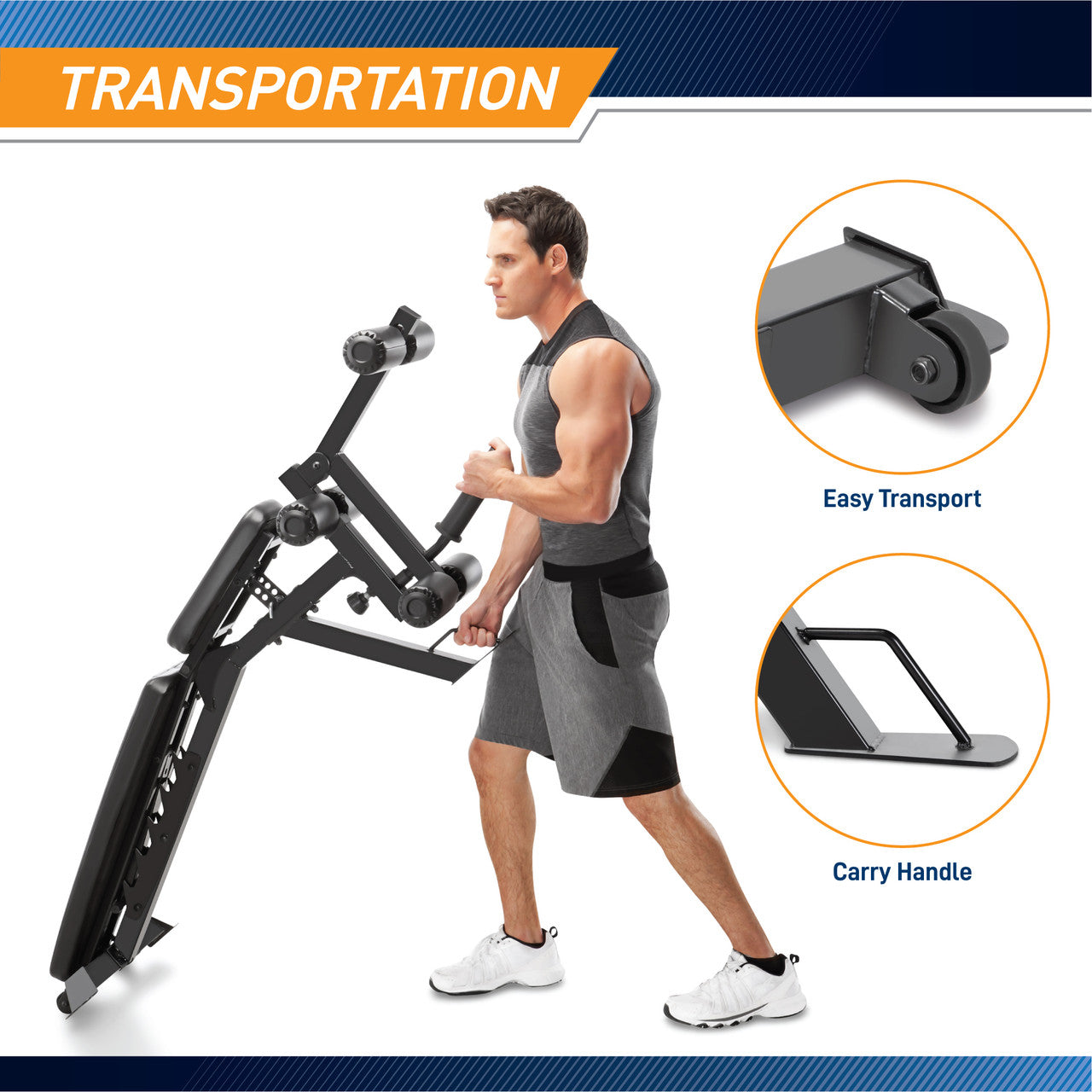 Marcy Deluxe Utility Weight Bench SB 350 - Adjustable Home Gym Equipment for Strength Training & Workouts - Perfect for Home Gym, Fitness Enthusiasts & Bodybuilding