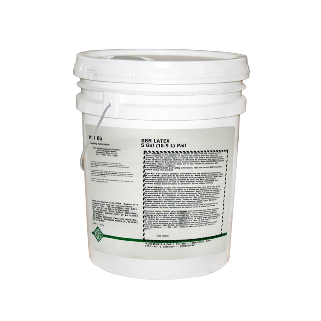 Euclid 067 05 18.9 Litre SBR Latex Liquid Concrete Bonding Adhesive - High Strength Cement & Masonry Admixture for Construction, Repair & Waterproofing - Ideal for Concrete Floors, Walls & Foundations