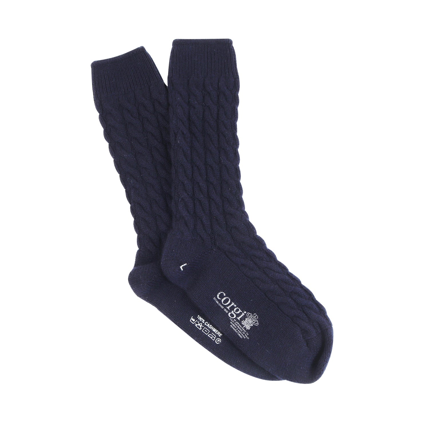Handmade Men's Pure Cashmere Cable Knit Socks - Ultra Soft & Warm Winter Socks for Indoor & Outdoor Activities