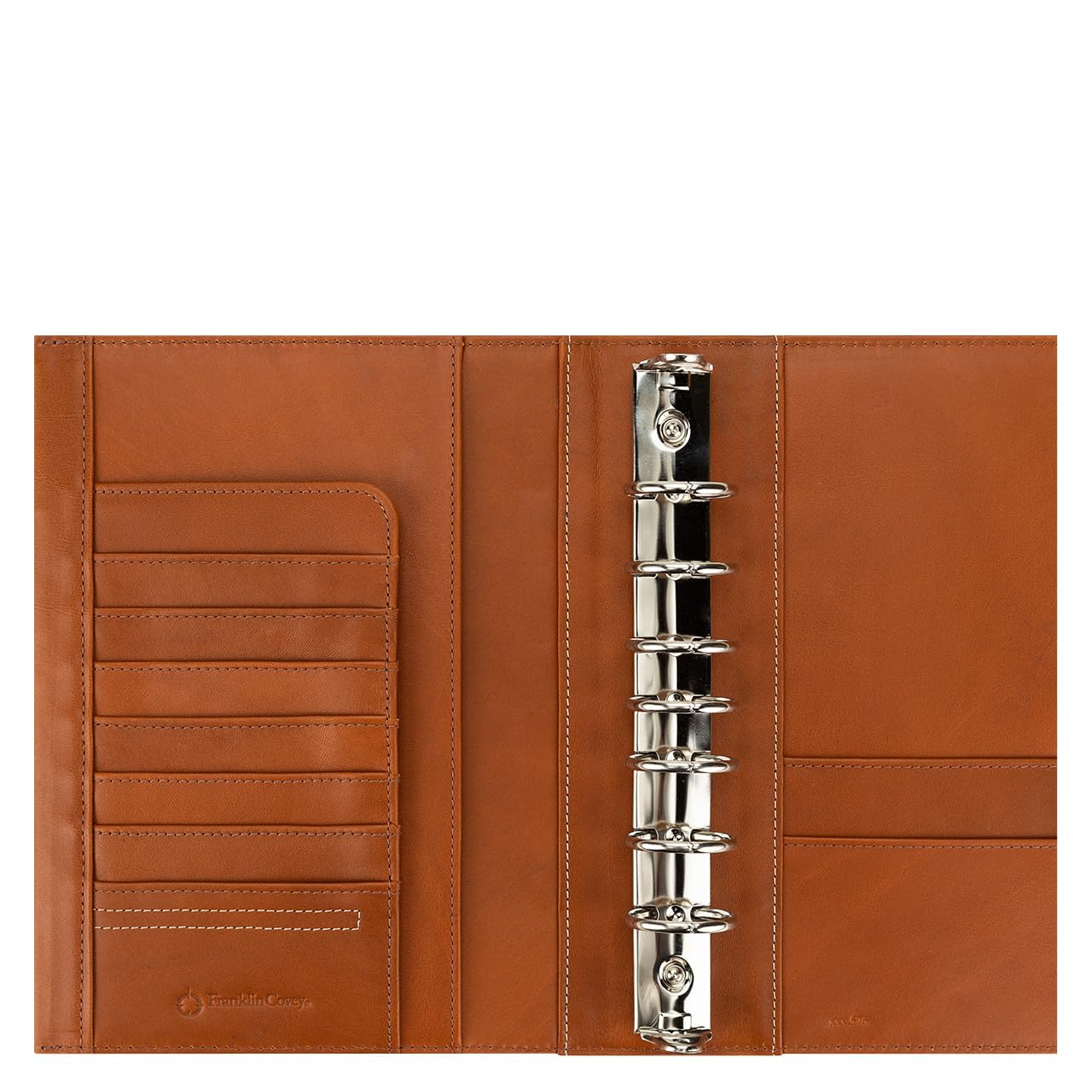 FranklinCovey Ryder Leather Open Binder - Classic Tan Executive Organizer | Premium Leather Planner for Business Professionals, Office Meetings & Daily Productivity
