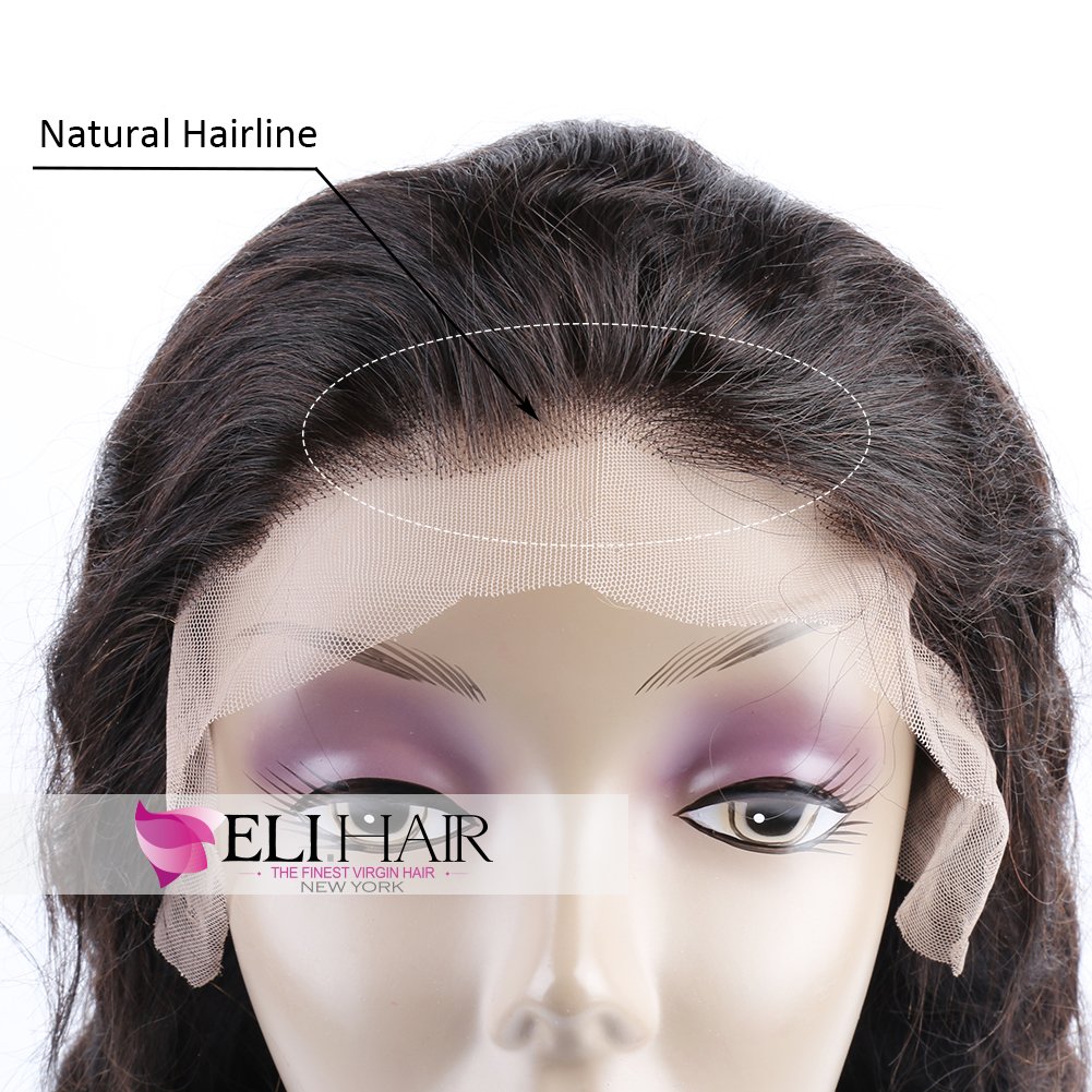Natural Color Body Wave Full Lace Wigs 100% Brazilian Virgin Human Hair for Women - 150% Density 10 Inch - Perfect for Daily Wear, Parties & Special Occasions