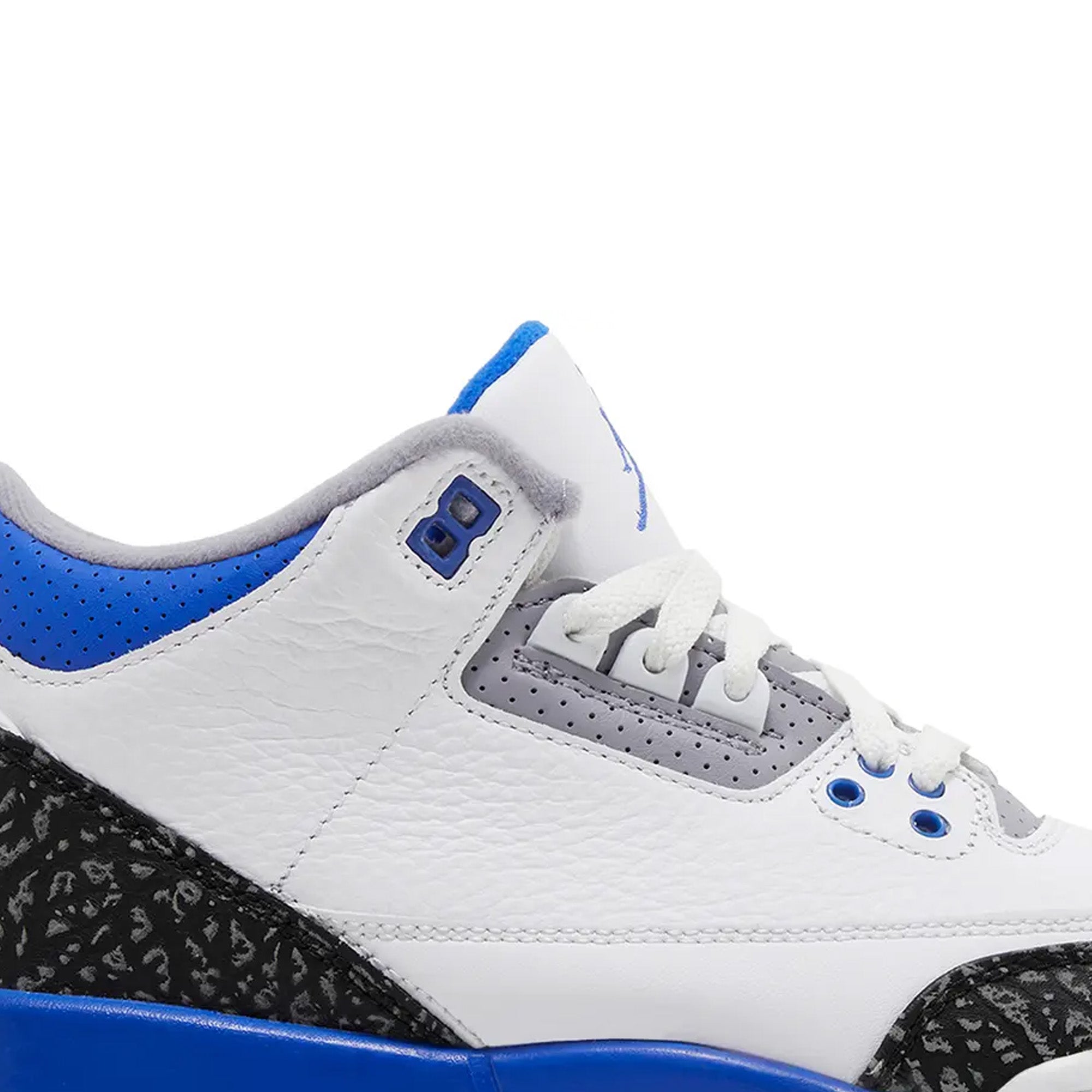 Air Jordan 3 'Racer Blue' GS Sneakers (2021) - Retro Basketball Shoes for Women & Girls - Perfect for Sports, Streetwear & Casual Fashion