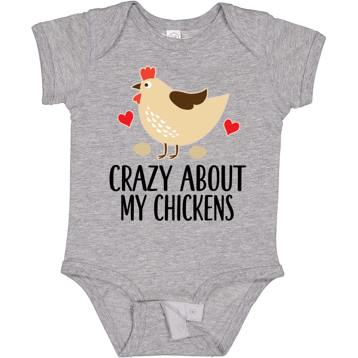 Inktastic Adorable Chicken Farming Baby Bodysuit - Soft Cotton Onesie for Infants & Toddlers - Perfect for Farm-Themed Parties, Photo Shoots & Everyday Wear