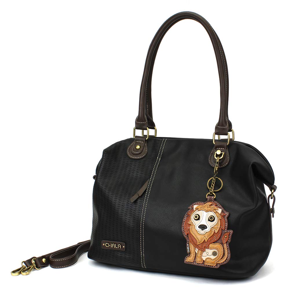 CHALA Laser Cut Crossbody Shoulder Bag - Faux Leather Tote Purse for Women, Black - Perfect for Work, Travel & Everyday Use