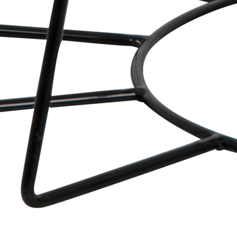 CYRUS 80cm Glass Coffee Table - Modern White & Black Design for Living Room, Office & Lounge Decor