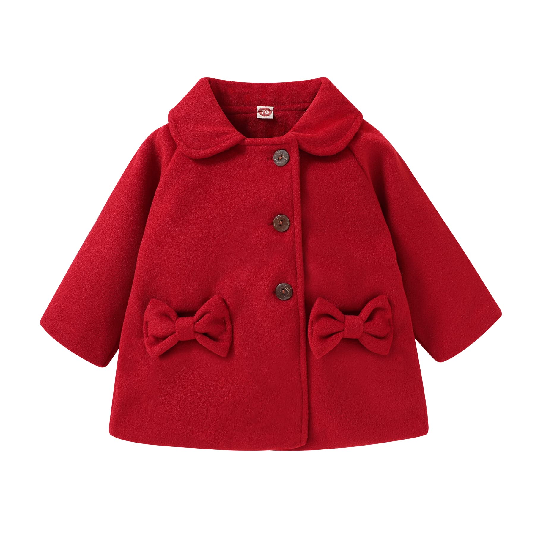 Baby Girl Winter Coats & Jackets - Warm Button Cloak Outerwear for Fall & Winter | Perfect for Outdoor Play, School & Holiday Outfits