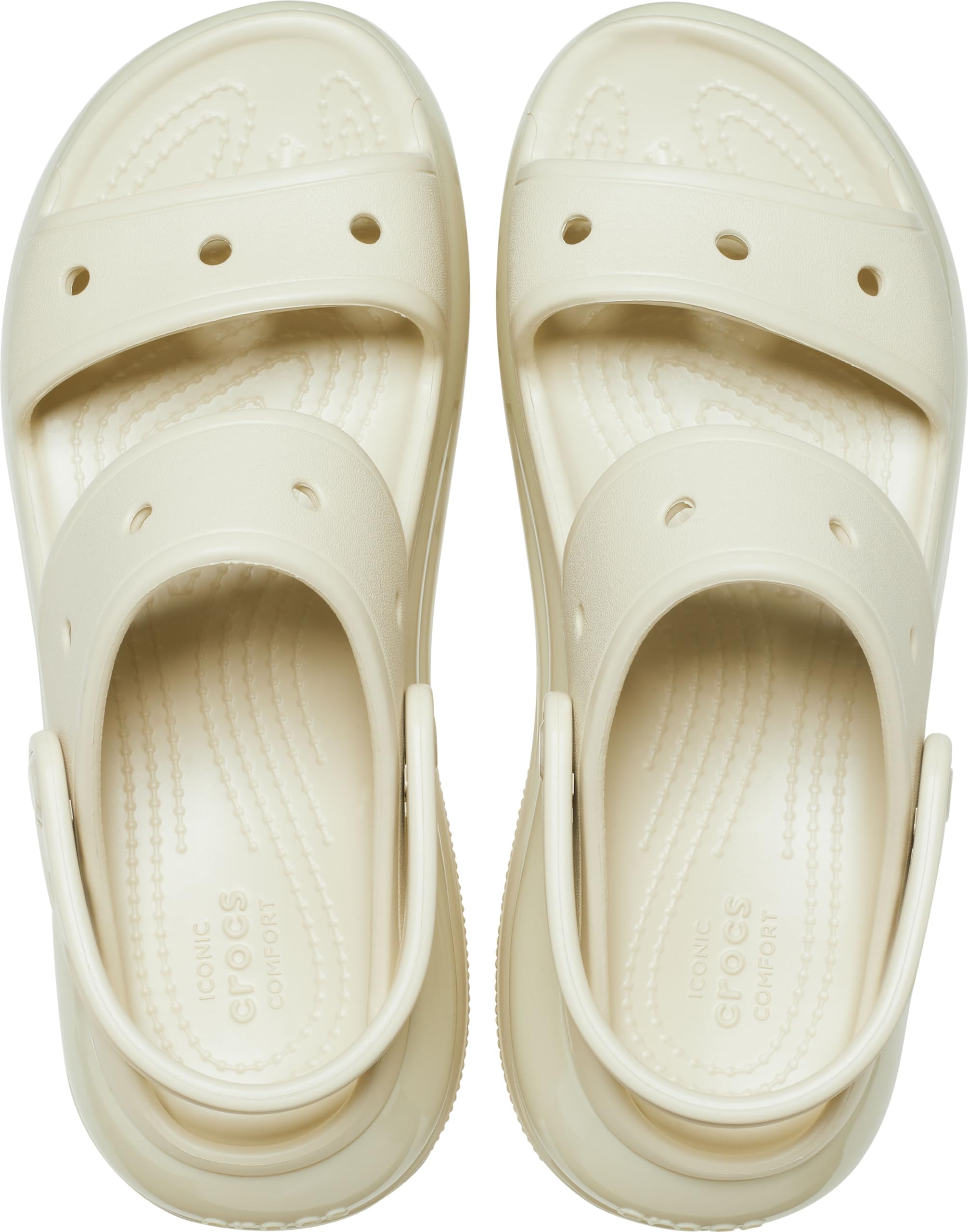Crocs Unisex Classic Mega Crush Platform Sandals Wedge - Comfortable & Stylish Waterproof Shoes for Men & Women - Perfect for Beach, Pool, Travel & Outdoor Activities