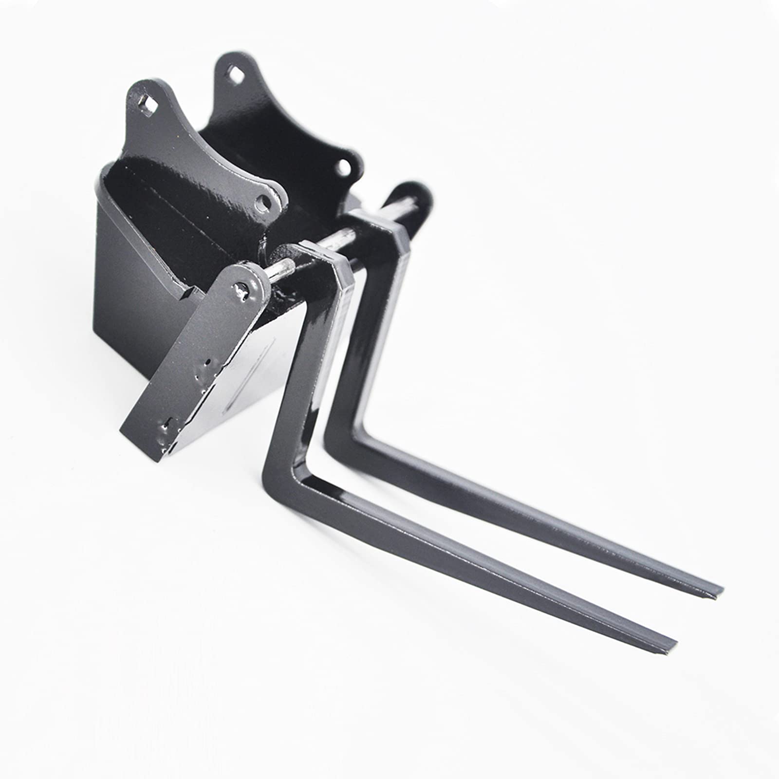 Heavy Duty Full Metal Excavator Bucket Forks - Compatible with Huina 550 580 592 593 RC Excavators - DIY Modification Kit for Construction, Landscaping & RC Hobby Projects