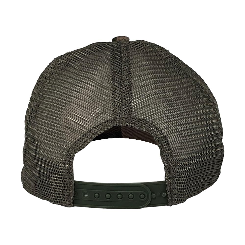 Iron Maiden Logo Camo Trucker Hat - Official Band Merchandise | Adjustable Snapback for Men & Women | Perfect for Concerts, Festivals & Outdoor Activities