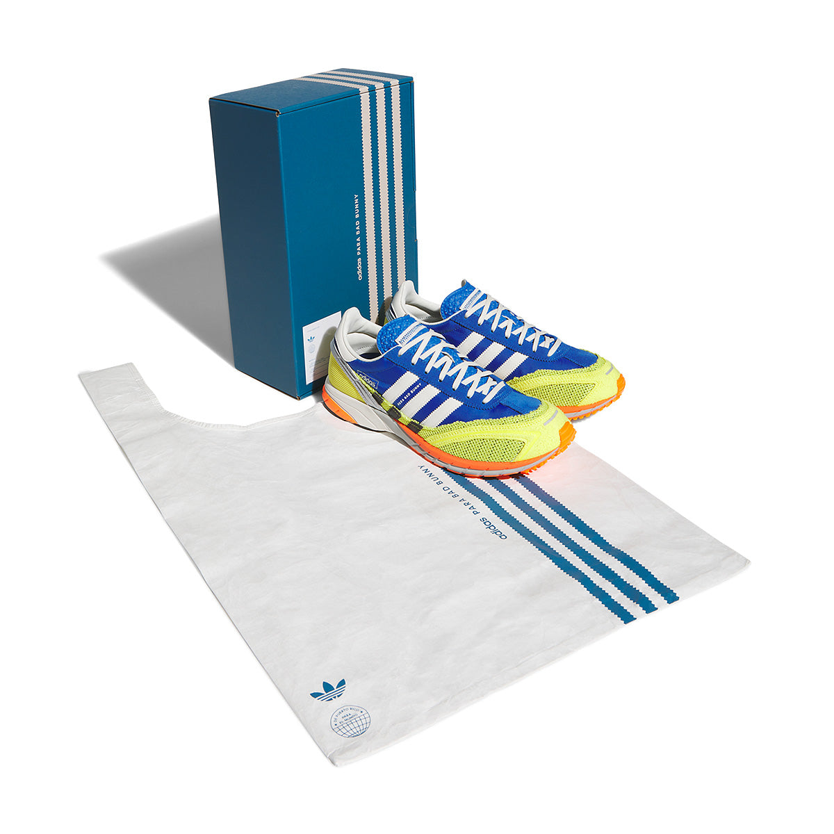 Bad Bunny Adizero SL 72 Sneakers - Blue Shock Yellow Colorway | Limited Edition Running Shoes for Men & Women | Perfect for Streetwear, Gym & Casual Outfits