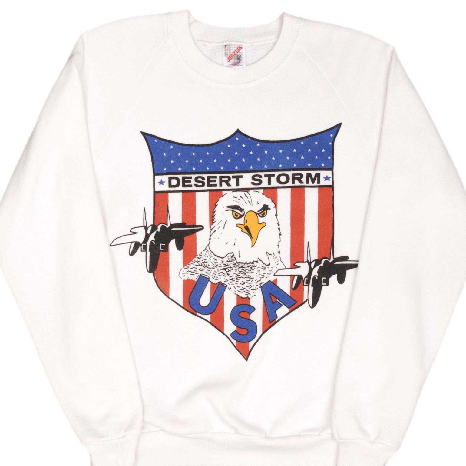 Vintage US Army Desert Storm Operation Sweatshirt 1990s - Medium Size, Made in USA | Military Retro Pullover for Men, Casual Wear & Outdoor Activities
