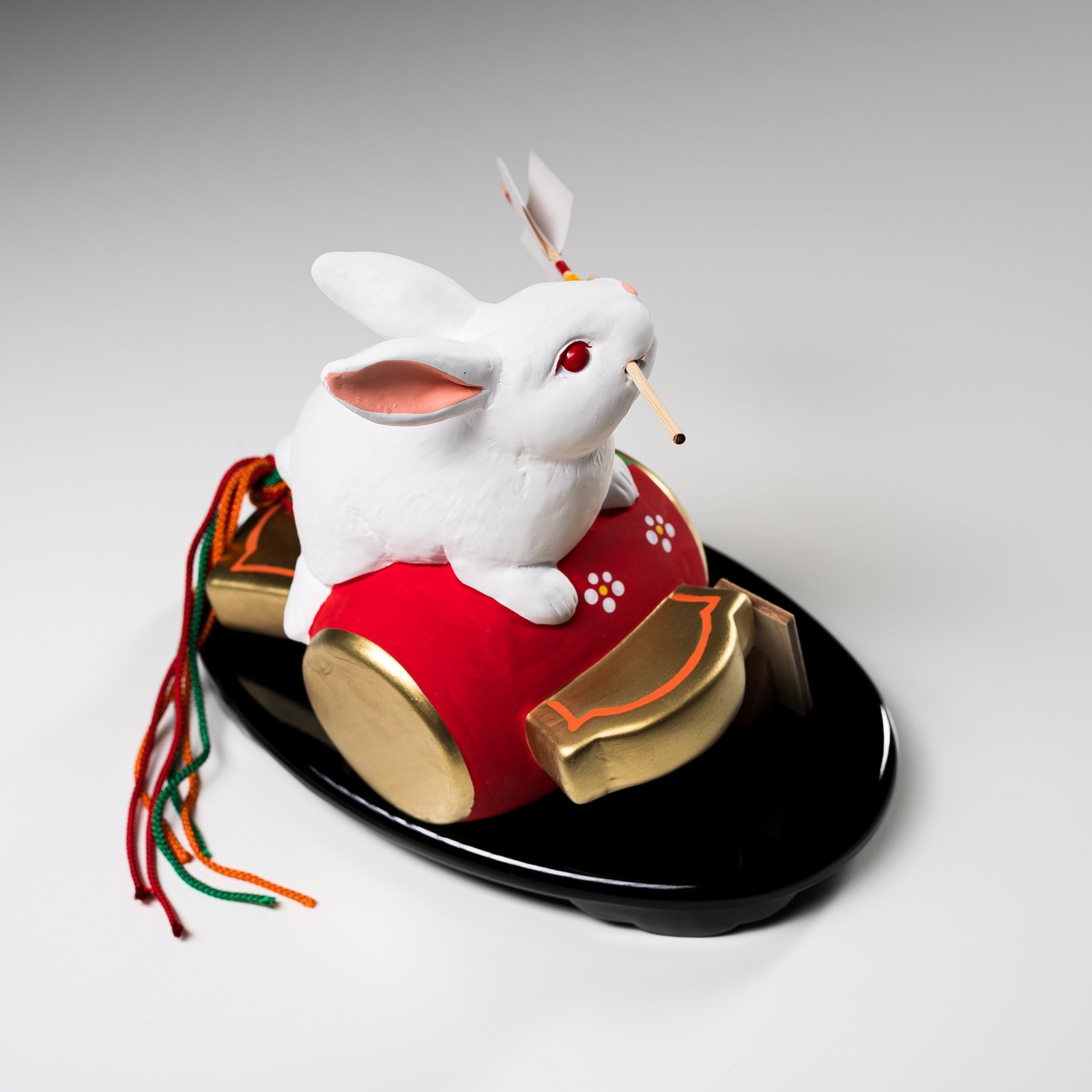 Lucky Rabbit Ornament - Japanese Momo Rabbit Figurine for Good Fortune & Home Decor | Perfect for New Year, Housewarming & Office Desk Decoration