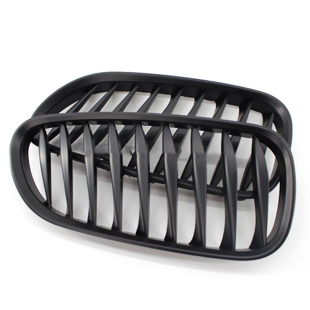 BMW Z4 E85 2003-2007 Black HIPS Plastic Front Hood Kidney Grille Replacement - High Gloss Finish, Perfect Fit for BMW Z4 E85 Models - Upgrade Your Car's Style for Daily Driving & Car Shows