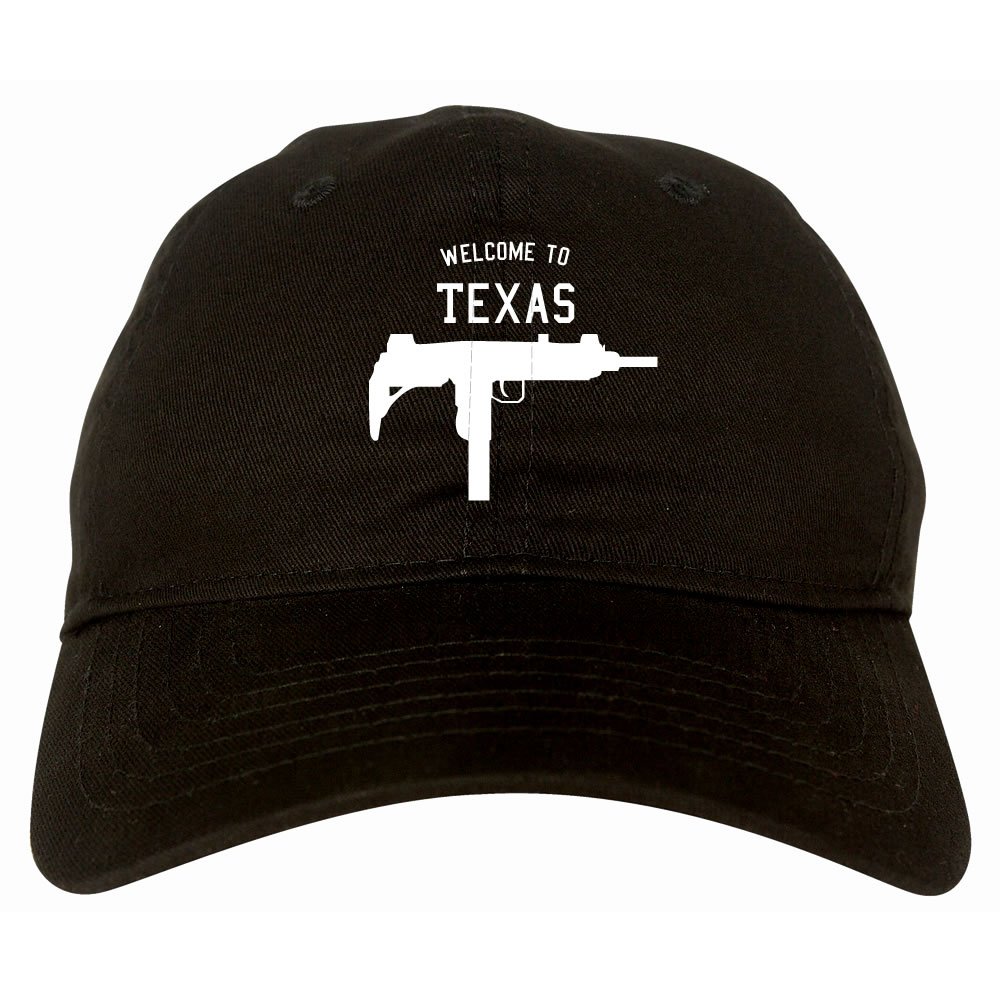 Texas Uzi Sub Machine Gun 6-Panel Dad Hat | Vintage Military Style Baseball Cap for Men | Perfect for Outdoor Activities, Shooting Range, and Casual Wear