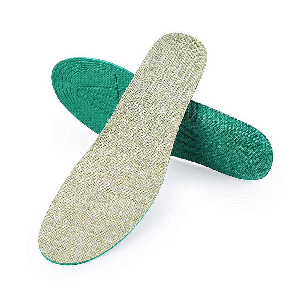 Premium Hemp Comfort Insoles for Sweaty Feet - Soft Breathable Shoe Inserts for Men & Women (Trim to Fit: Men's 9-13/Women's 11-14.5) - Ideal for Running, Walking & All-Day Comfort