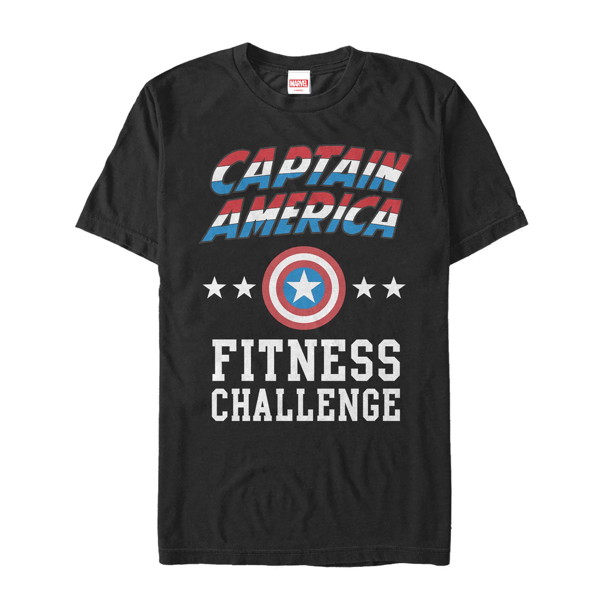 Marvel Captain America Graphic T-Shirt for Men - Superhero Fitness & Workout Tee - Perfect for Gym, Running, and Casual Wear