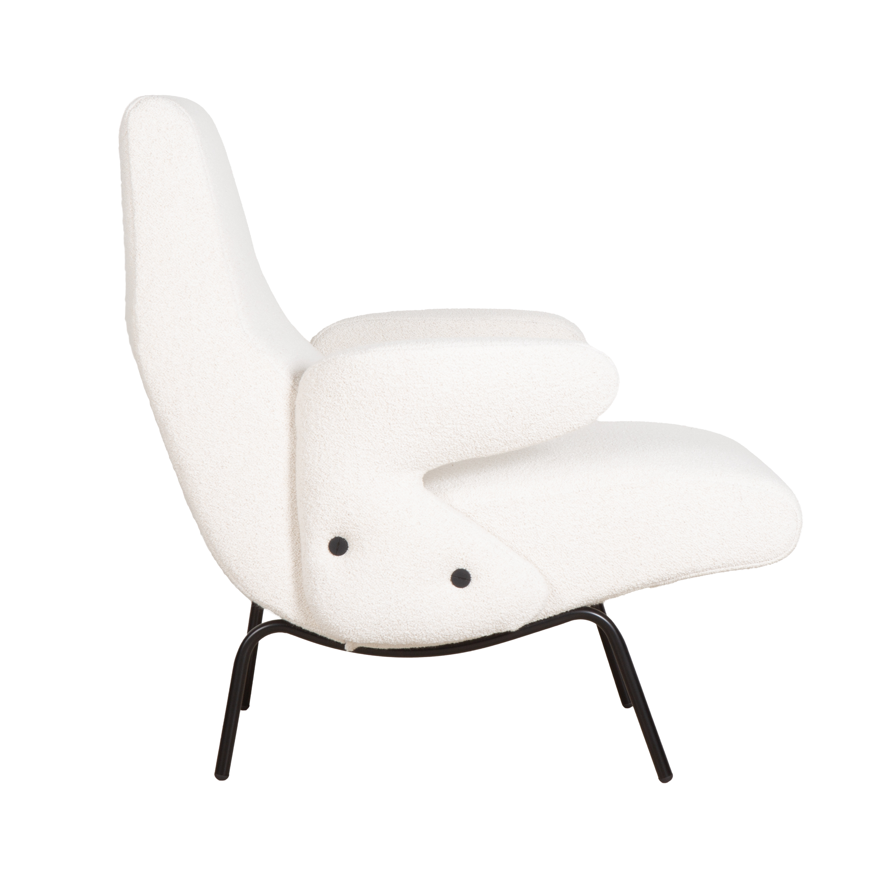 Stylish Delfino Armchair - Modern Lounge Chair for Living Room, Office & Reading Nook - Comfortable Upholstered Accent Chair with Wooden Legs