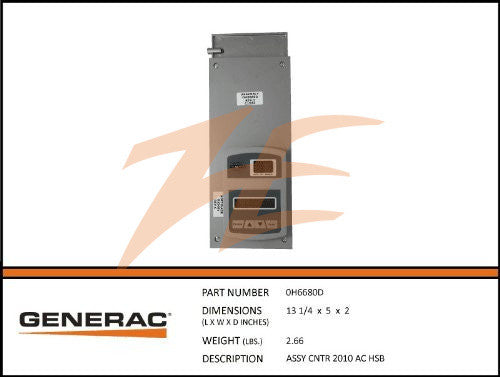 Generac 0H6680D Nexus Controller - Advanced Backup Power System for Home & Business - Reliable Generator Control Panel for Emergency Power Outages