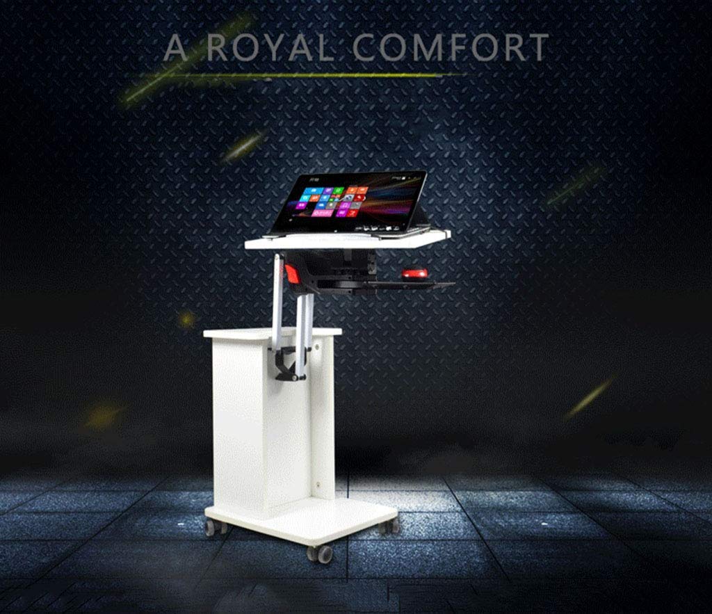 Adjustable Height Mobile Laptop Table with Casters - Foldable, Rotating, Tiltable Multi-Purpose Stand for Sofa, Bedside, or Office Use - Perfect for Work, Study, and Relaxation at Home