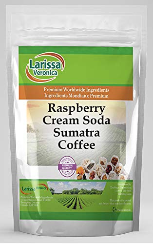 Premium Sumatra Coffee with Raspberry Cream Soda Flavor - Gourmet Whole Bean Coffee, Naturally Flavored, 16 oz (2 Pack) - Perfect for Gifting, Office Brewing & After-Dinner Dessert Pairings