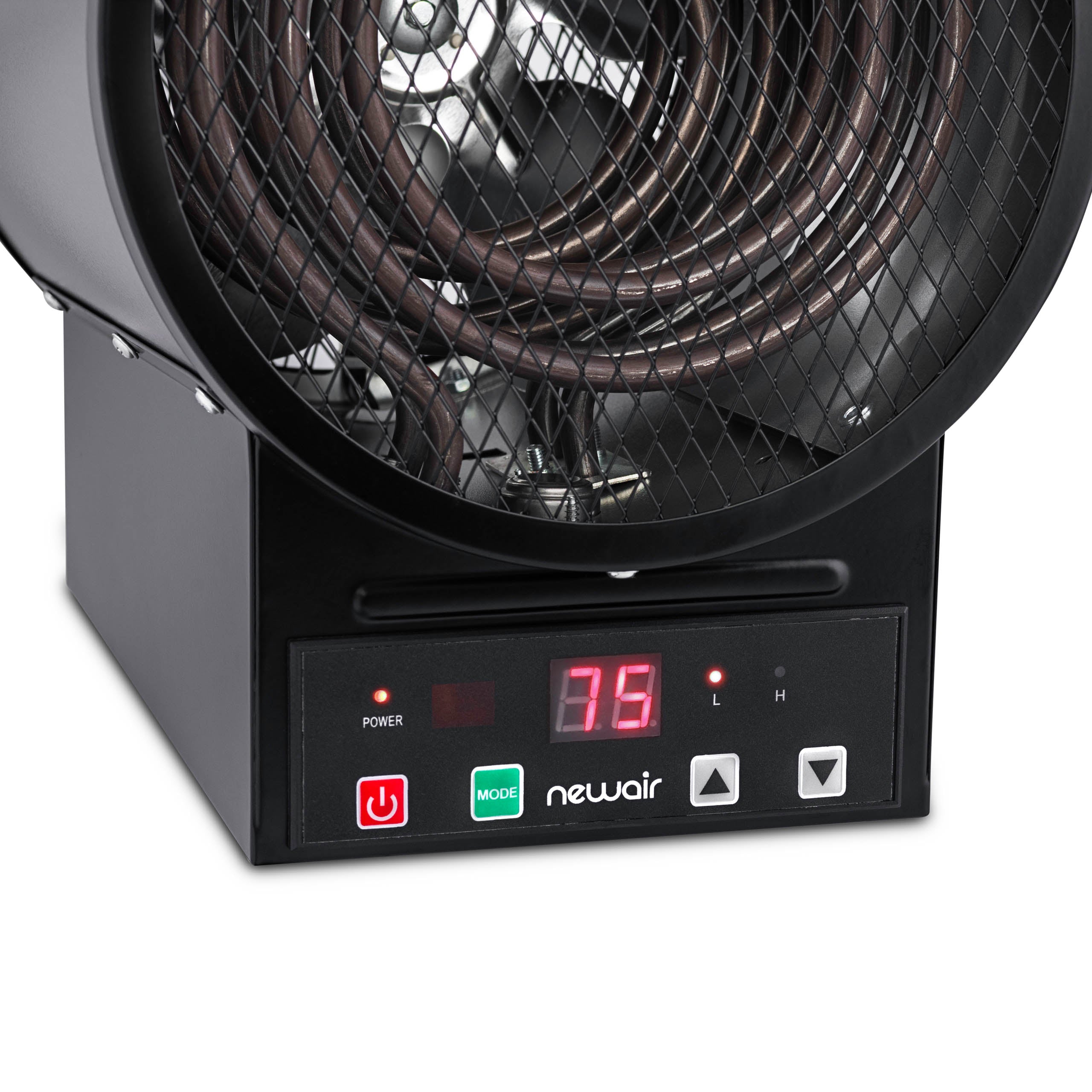 Newair® Electric Garage Heater 1500W - Freestanding, Wall or Ceiling Mount Space Heater for Workshop, Warehouse & Home Use - Fast Heating with Adjustable Thermostat