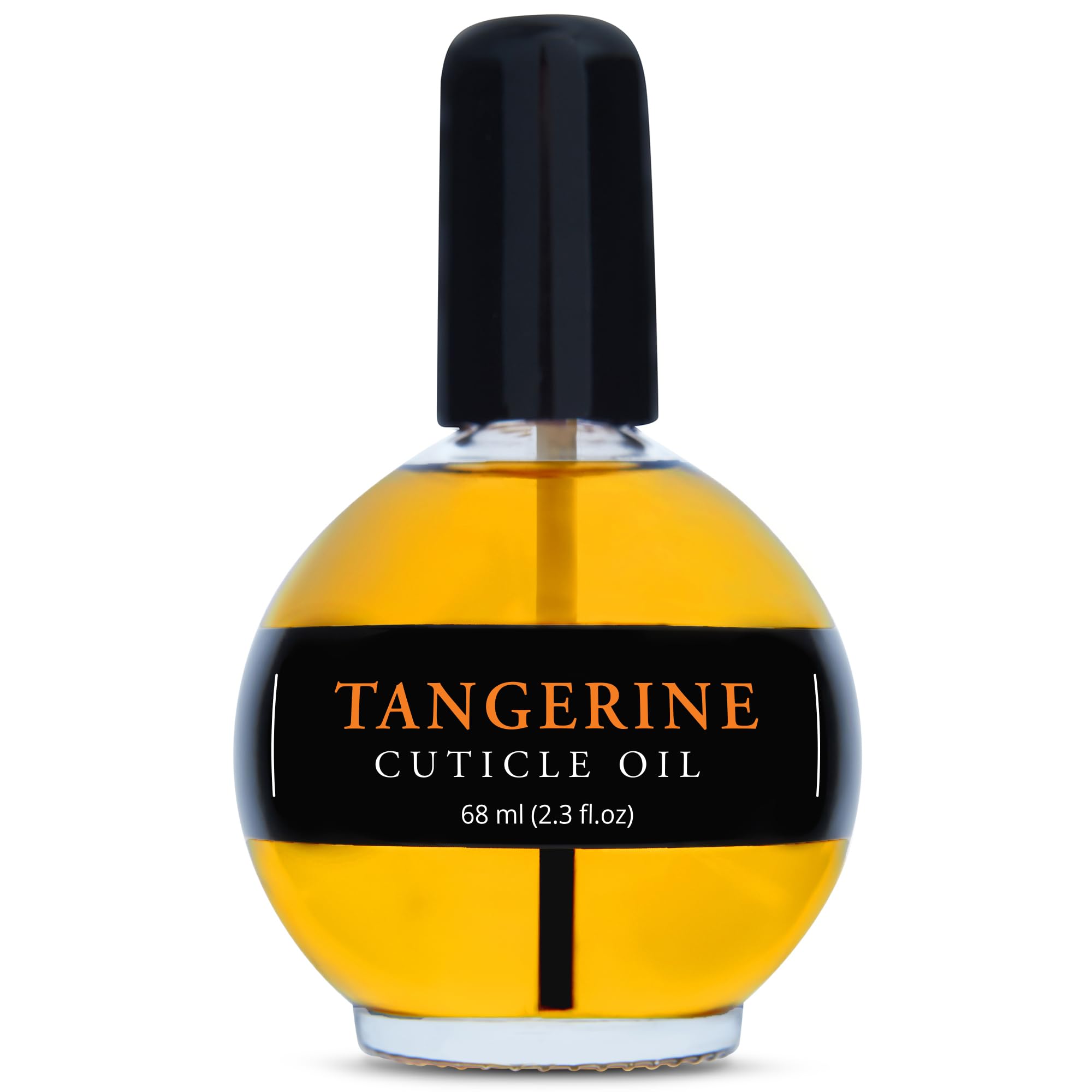 Tangerine Scented Cuticle Oil & Nail Strengthener - 2.3 Fl Oz Repair Treatment for Damaged Nails, Cuticle Softener & Nail Growth Enhancer with Jojoba Oil | Perfect for At-Home Manicures, Nail Care Routine & Salon-Quality Results