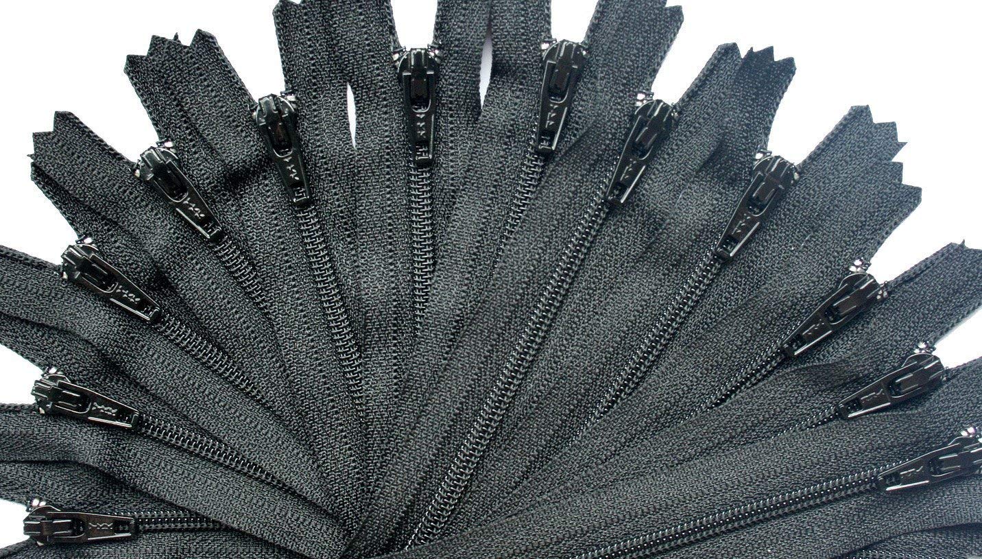 100 YKK #3 Black Skirt and Dress Zipper - 108 Inches (3 Yards) for Sewing, DIY Fashion Projects & Clothing Repairs