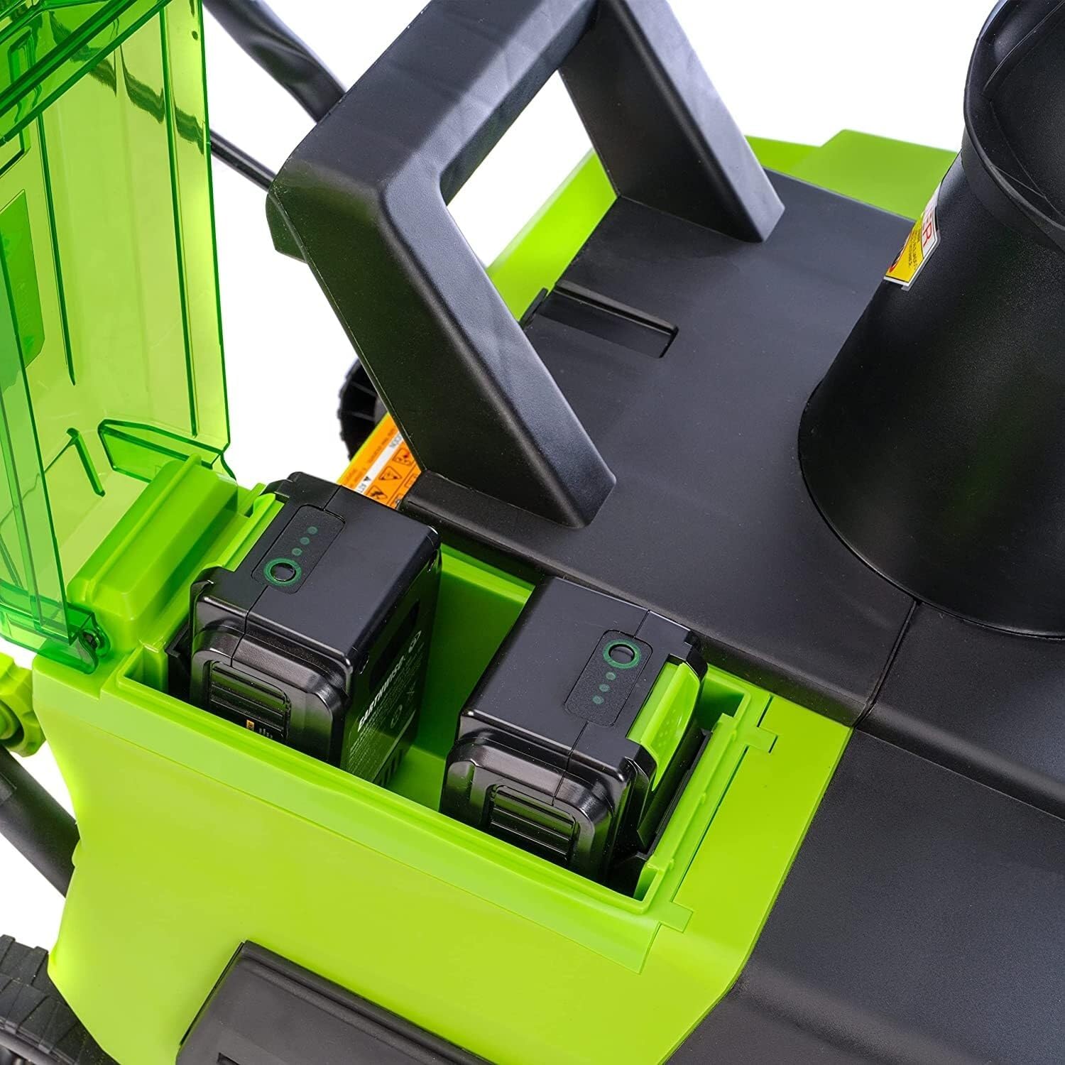Earthwise SN722018 Cordless Electric Snow Thrower 18 Inch 2x20V Battery Powered - Perfect for Driveways, Walkways & Small Yards - Lightweight & Easy to Use
