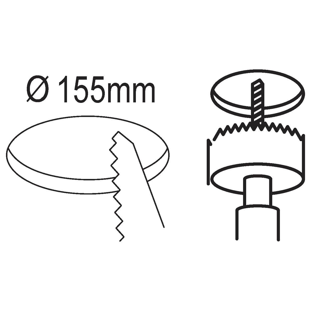 Eglo Fueva 5 Nickel LED Recessed Ceiling Light - 6.5 Inch Modern Flush Mount Fixture for Kitchen, Bathroom & Hallway Lighting