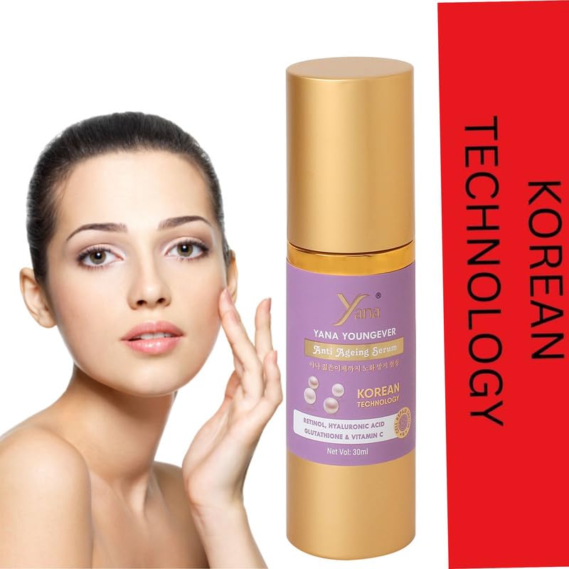 YANA YOUNGEVER Anti-Aging Serum Spray Cream with Korean Technology - Anti-Wrinkle Night Serum for Men 30+ | Hydrating & Firming Face Treatment for Mature Skin