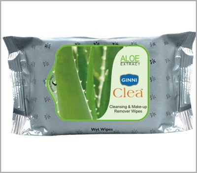 GINNI CLEA Aloe Vera Makeup Remover Wipes - Gentle Facial Cleansing Wipes for Sensitive Skin (5 Packs, 30 Count Each) - Perfect for Travel, Gym & Daily Makeup Removal