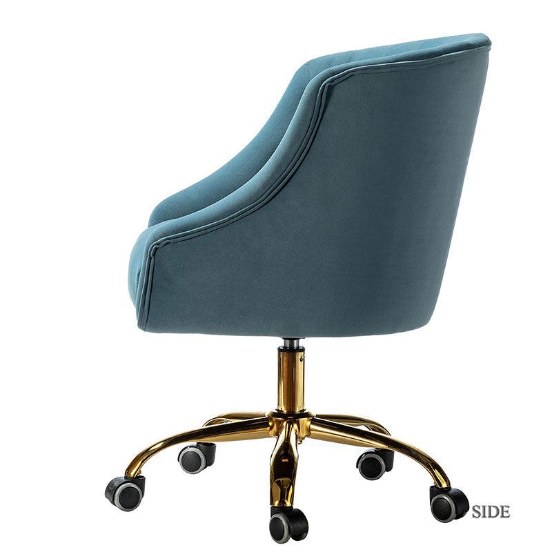 Penelope Velvet Tufted Office Chair - Ergonomic Executive Desk Chair with Lumbar Support - Perfect for Home Office, Gaming & Workspace Comfort