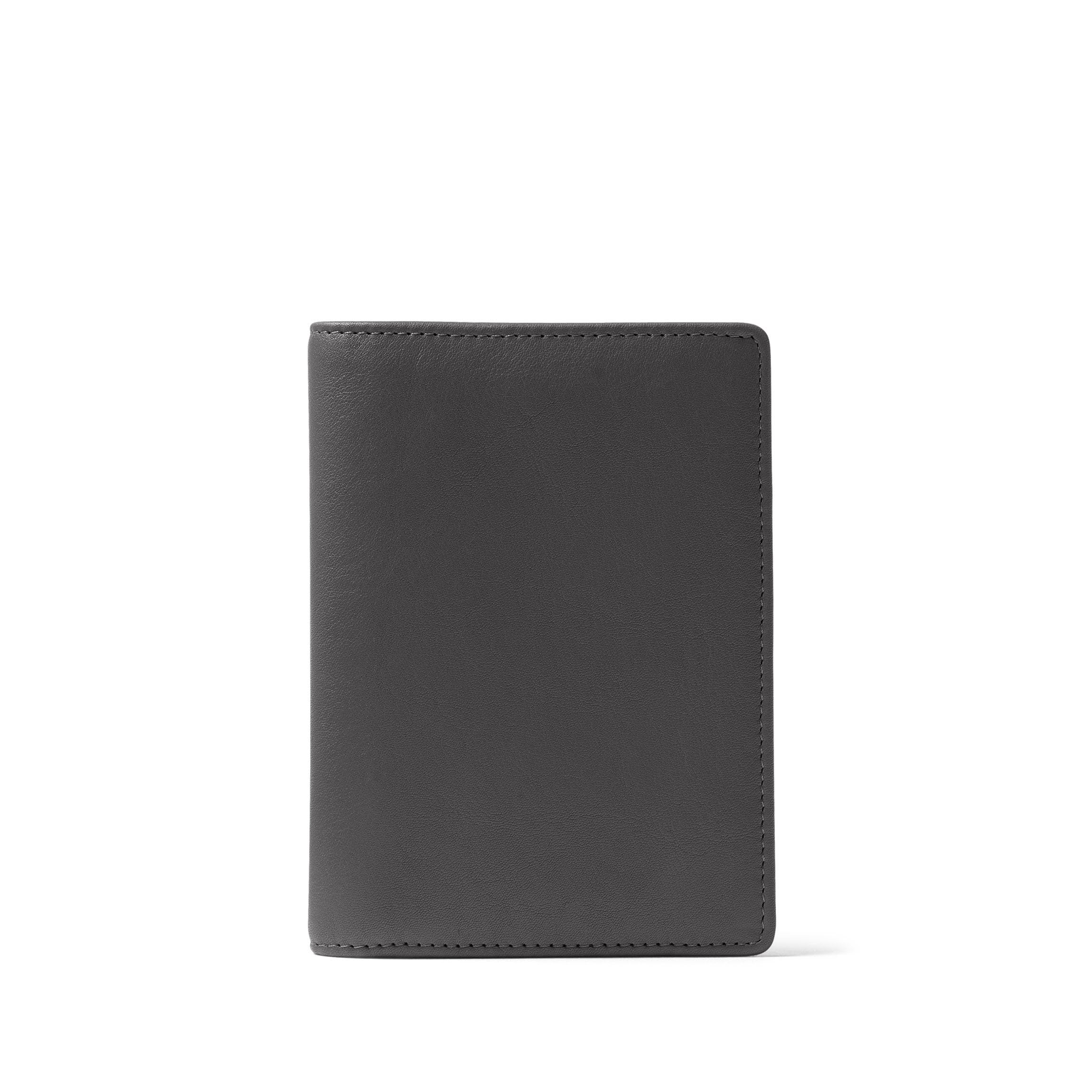 Premium RFID Blocking Passport Holder - Black Onyx Leather Travel Wallet for Secure Document Protection | Ideal for International Travel & Business Trips
