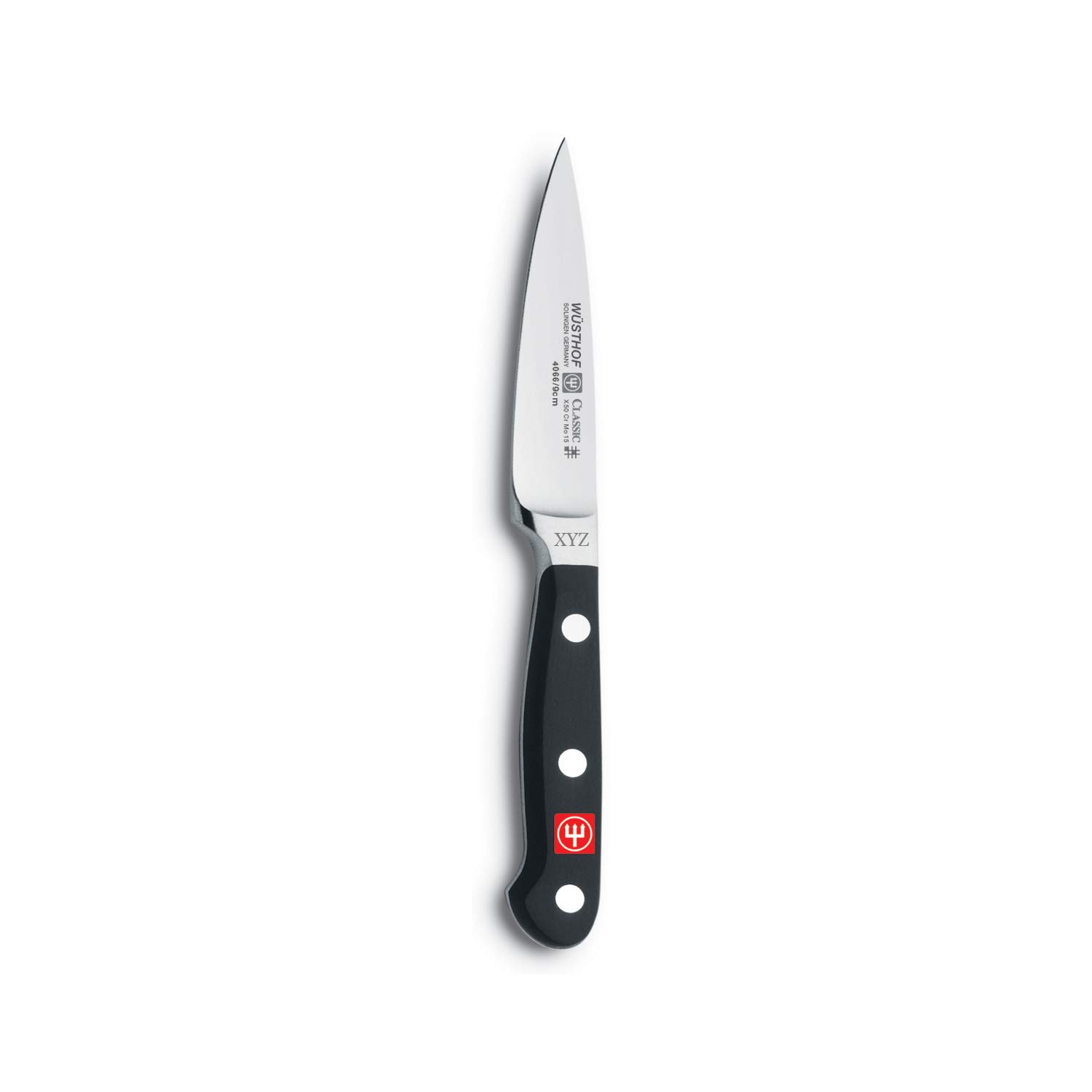Wusthof Classic 3.5 Inch Paring Knife - High-Quality German Stainless Steel Kitchen Knife with Custom Engraving - Perfect for Peeling, Slicing Fruits & Vegetables, and Detailed Culinary Tasks