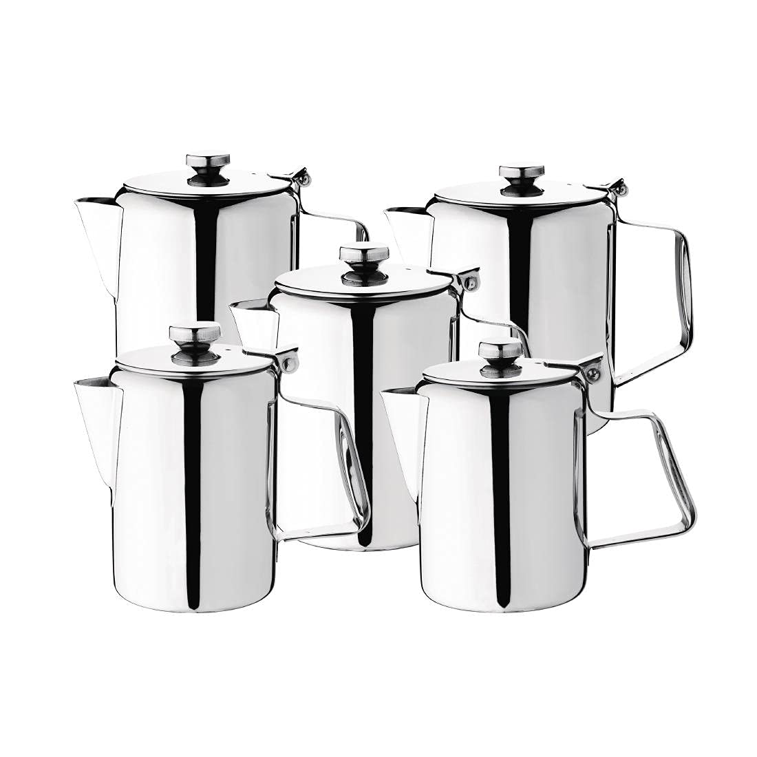 Concorde 20Oz Stainless Steel Coffee Pot - Italian Espresso Maker for Stovetop & Camping - Perfect for Home, Office & Outdoor Use