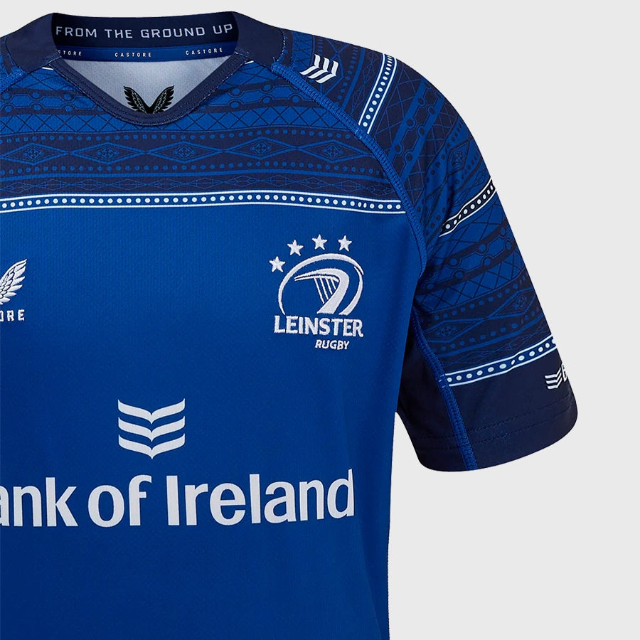 Castore Leinster Kids Home Replica Rugby Jersey 2024/25 - Official Youth Rugby Shirt for Training & Match Day