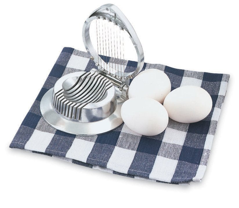 Vollrath Stainless Steel Egg Slicer - Durable Cast Aluminum Kitchen Tool for Perfectly Sliced Hard Boiled Eggs - Ideal for Salads, Sandwiches & Meal Prep