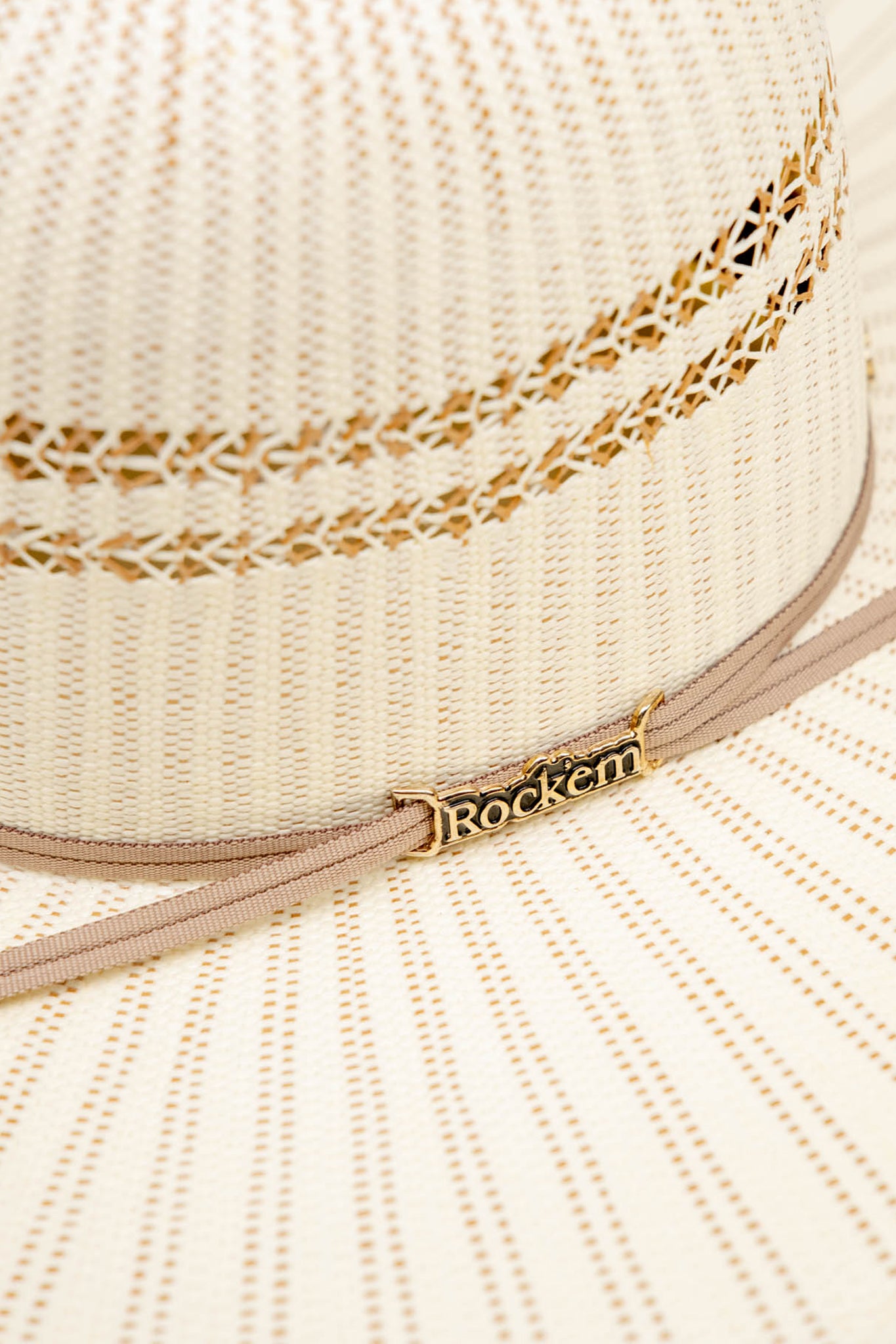 Rock'em 10X Carter Open Crown Straw Hat for Men & Women - Breathable Summer Sun Hat for Outdoor Activities, Beach, Gardening, and Fishing