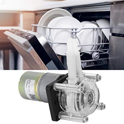 Stainless Steel Peristaltic Pump with Corrosion-Resistant Design (0.5-1.4A) for Washing Machine & Industrial Fluid Transfer - Durable Water Pump Replacement for Home Appliances and Laboratory Use