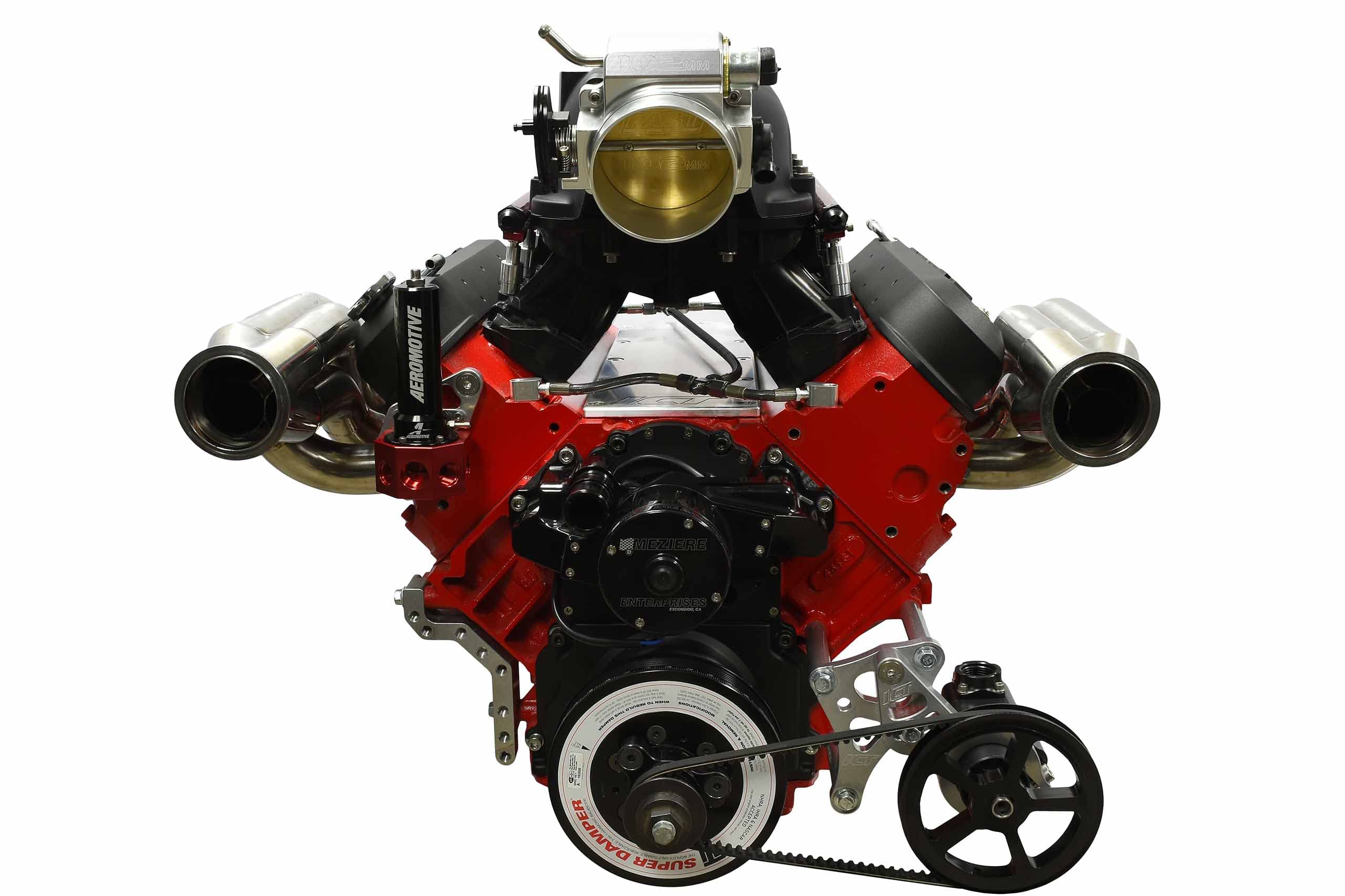 ICT Billet LS Cylinder Head Coolant Steam 4 Port Crossover Hose Kit - Stainless Steel Braided Hose for DBC/DBW Throttle Body - Perfect for LS Engine Cooling System Upgrades & Performance Builds