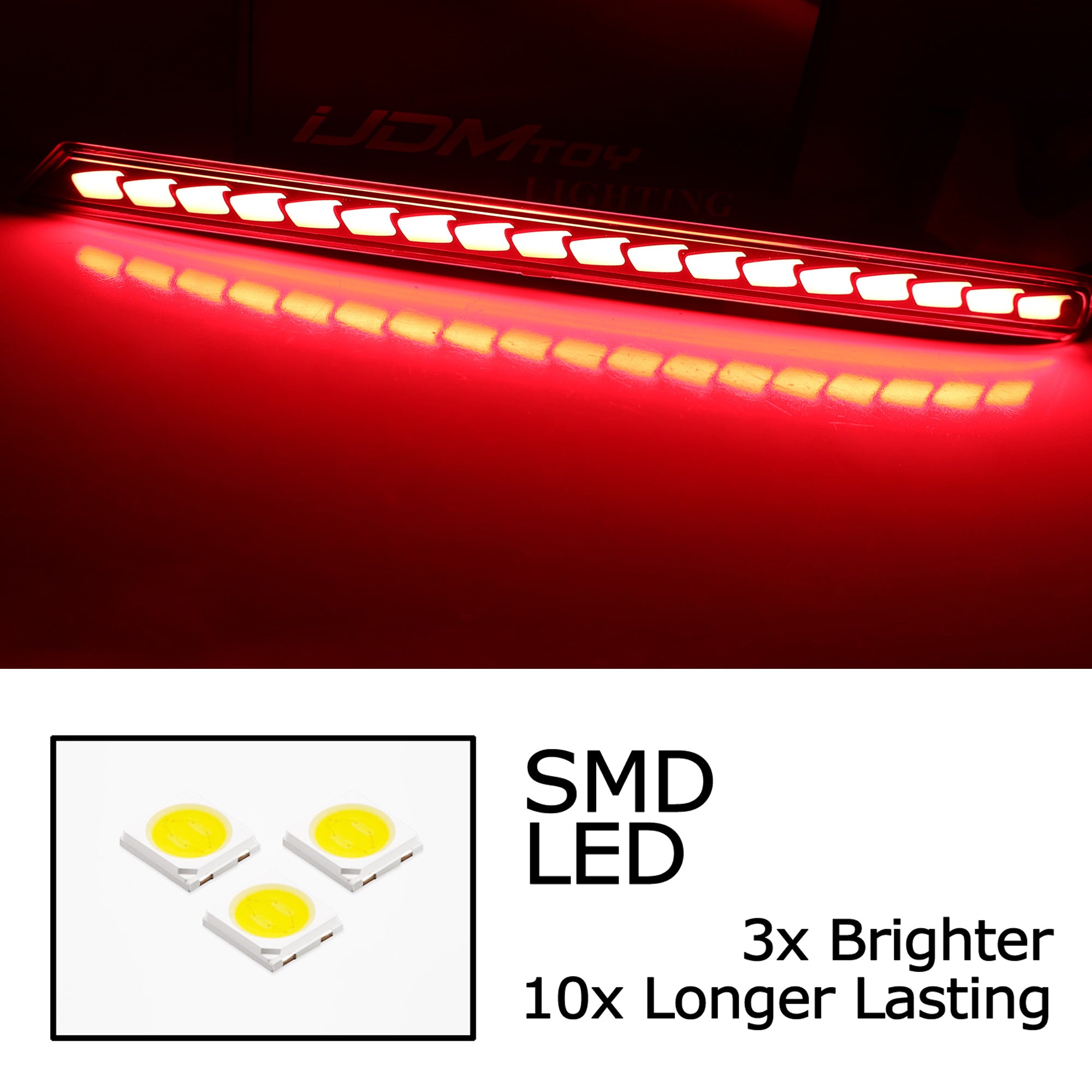 2024 Hyundai Elantra Dark Red Full LED Rear Bumper Reflectors with Sequential Turn Signals - Enhanced Safety & Style for Night Driving & Custom Car Mods