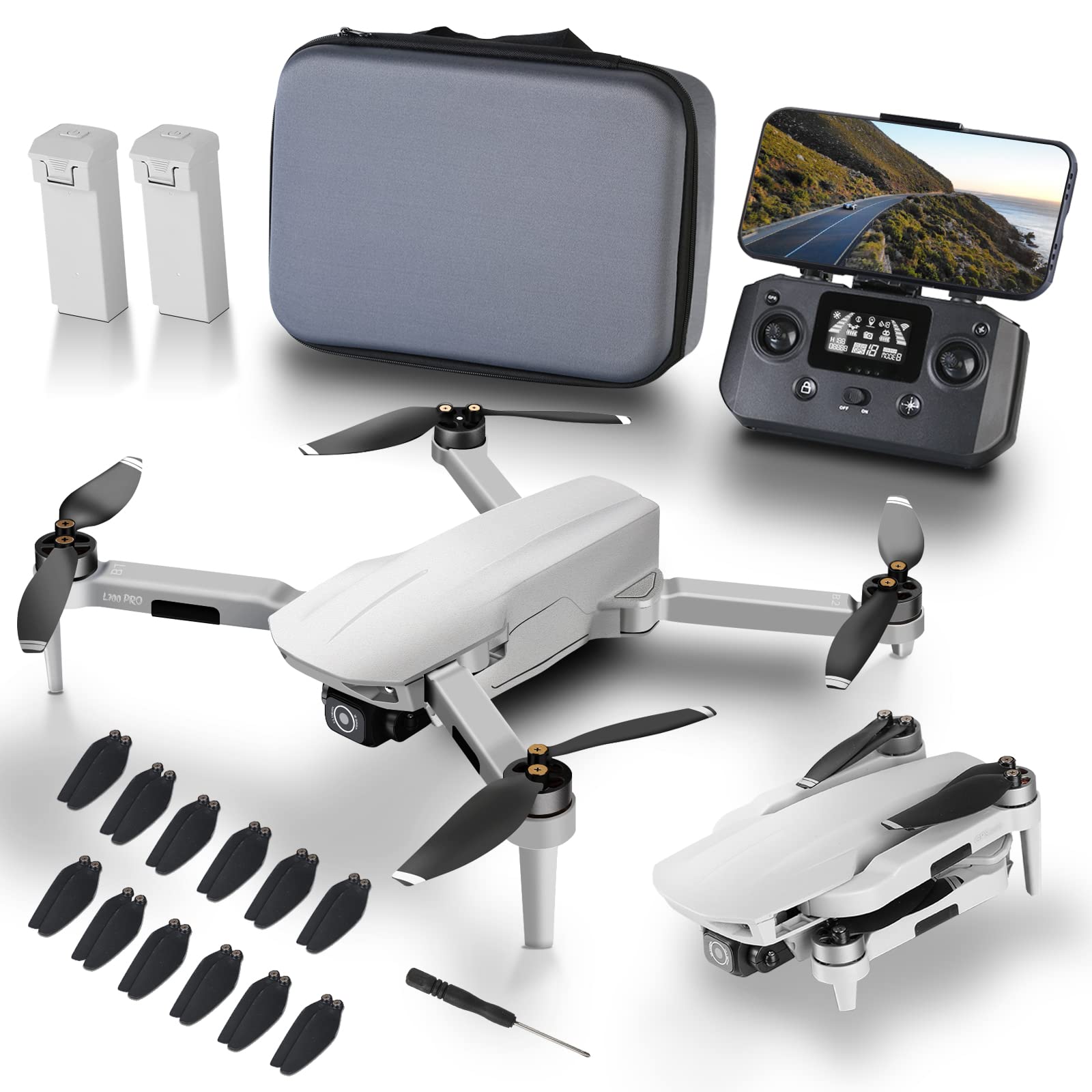 **4K Camera Drone with 5G WiFi FPV Transmission for Adults - 40 Min Flight Time, Brushless Motor, Phone Control, Multiple Flight Modes - Perfect for Beginners, Aerial Photography & Outdoor Adventures**