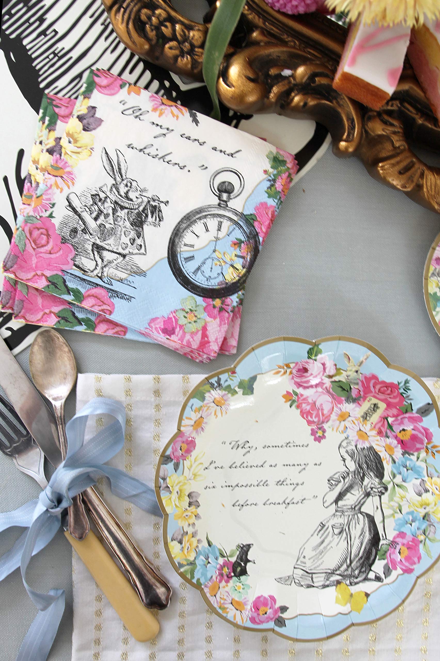 Talking Tables Alice in Wonderland Party Decorations - Whimsical Tea Party Supplies for Birthday & Baby Shower Decor