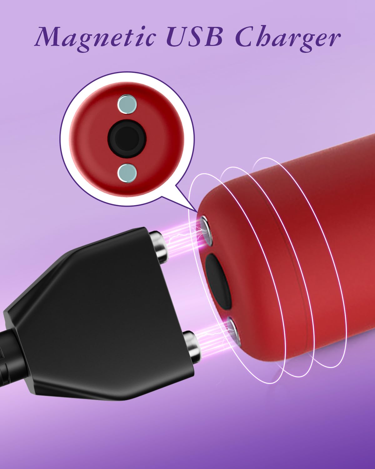Mini Bullet Vibrator for Women - Powerful G-Spot & Clitoral Stimulator, Rechargeable Adult Sex Toy with 10 Vibration Modes, Discreet Nipple Stimulation Device - Perfect for Solo Play, Couples & Spicing Up Your Sex Life (Pink)