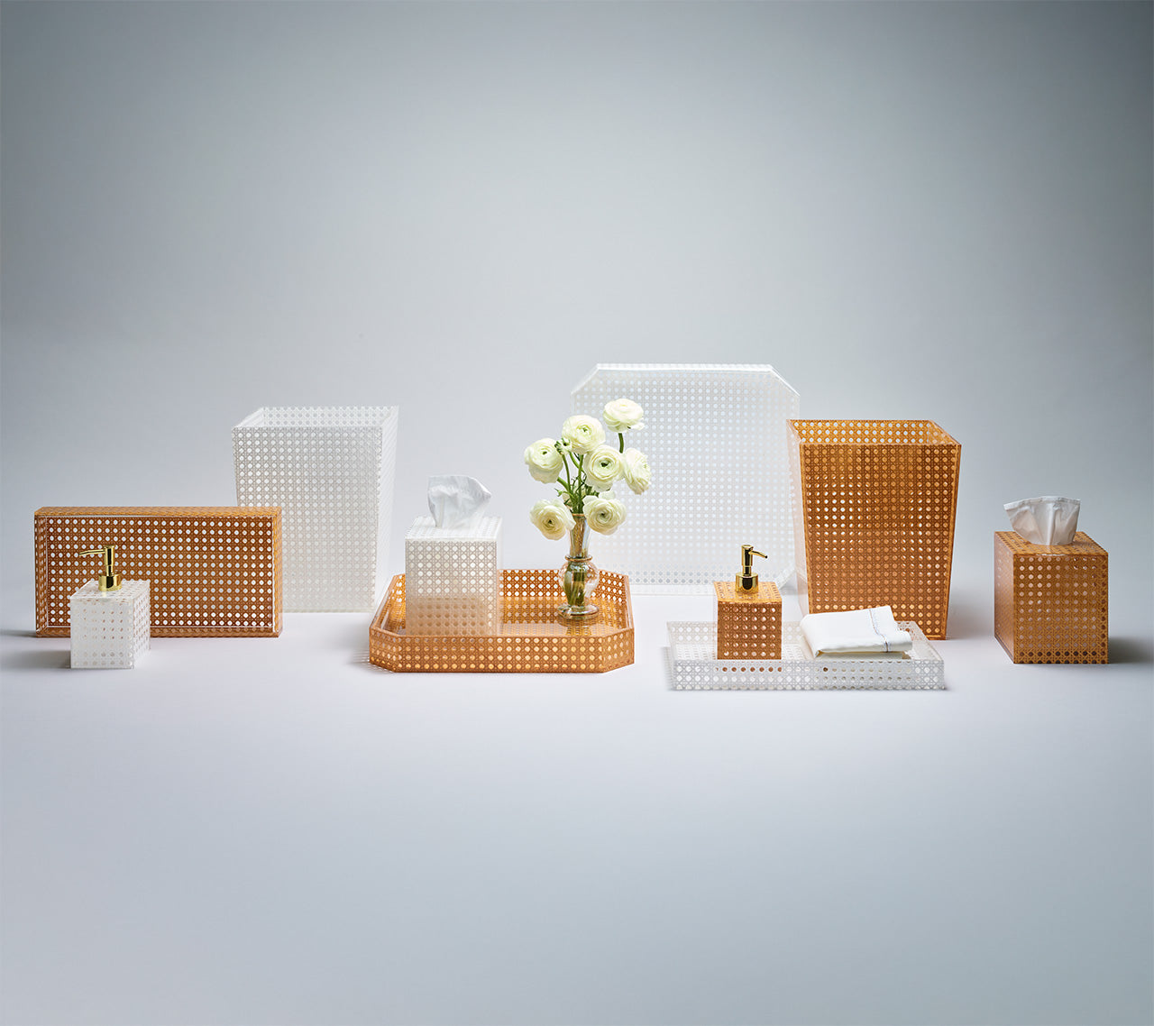 White Reed Tissue Box - Elegant Home Decor for Living Room, Bedroom & Bathroom | Perfect for Home & Office Use