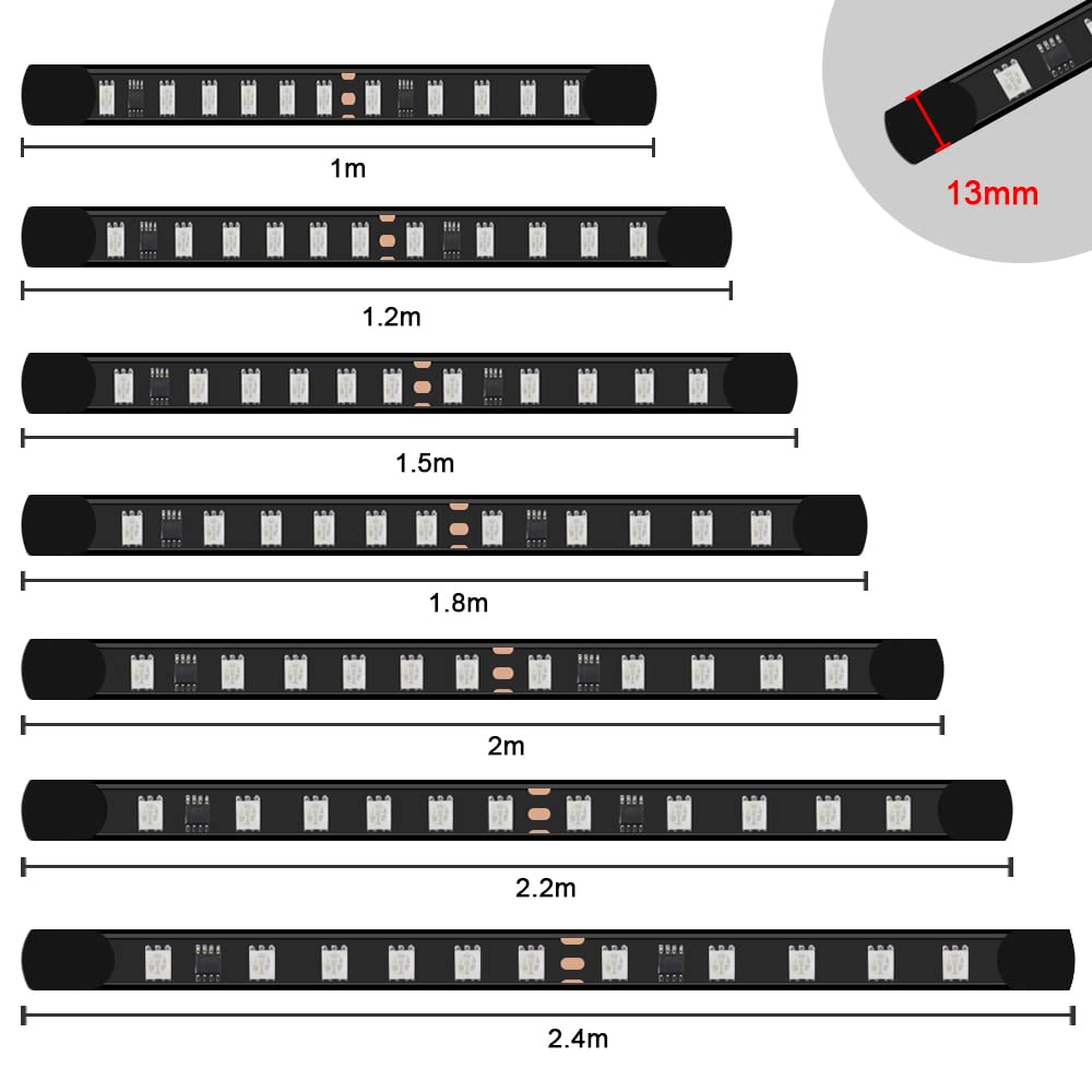 24V 5050SMD Strobe Running Streamer LED Strip Lights - Flexible DRL Decorative Lighting for Van/Truck Tailgate - Dynamic Atmosphere Light (1.5M) - Perfect for Car Shows, Parties & Nighttime Vehicle Decoration
