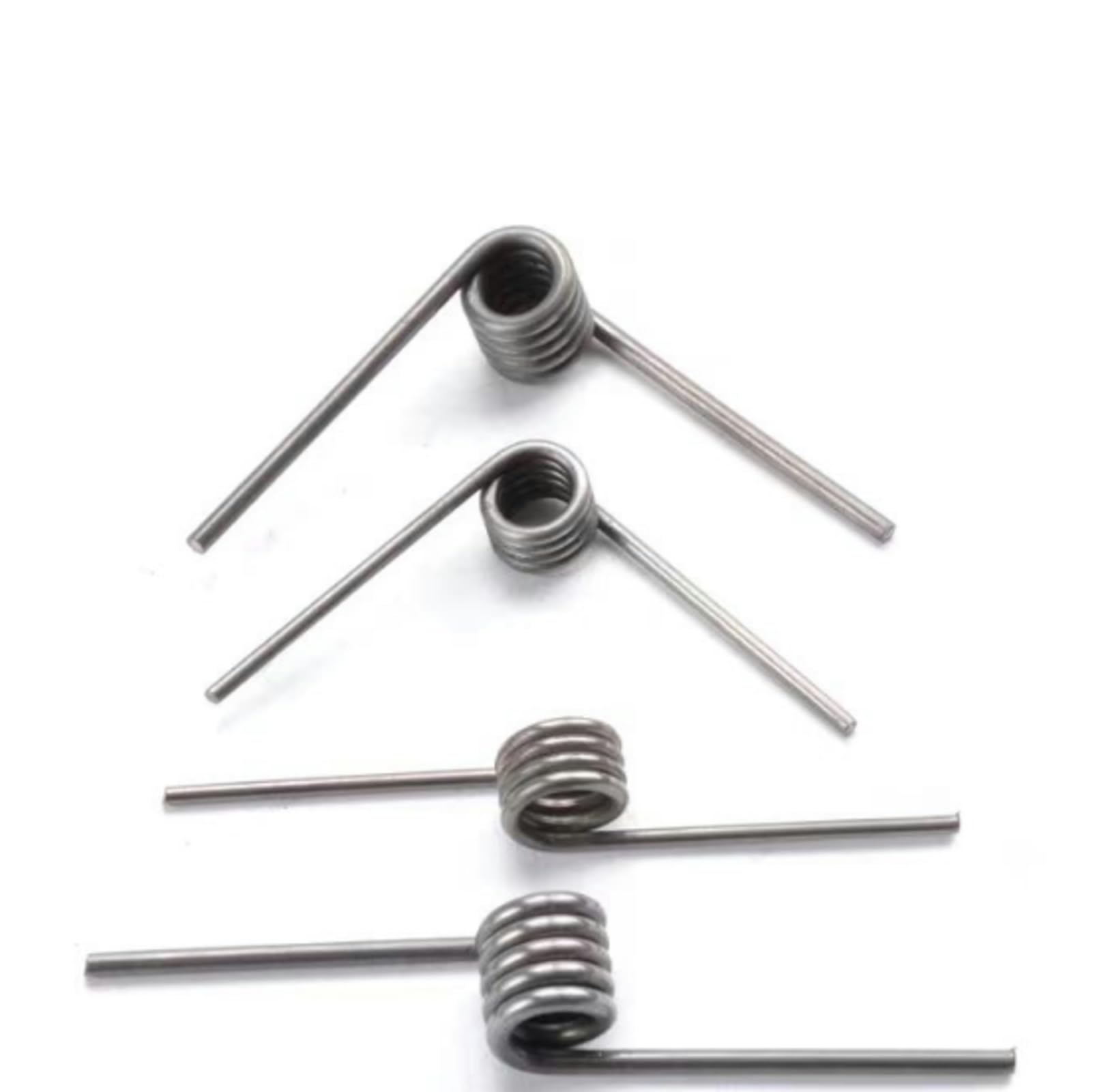 10-Piece Stainless Steel Torsion Spring Kit - 50mm Small Torsional Springs for Woodworking, DIY Projects & Tool Repairs - Durable 90° Deflection Compression Springs for Mechanical Applications