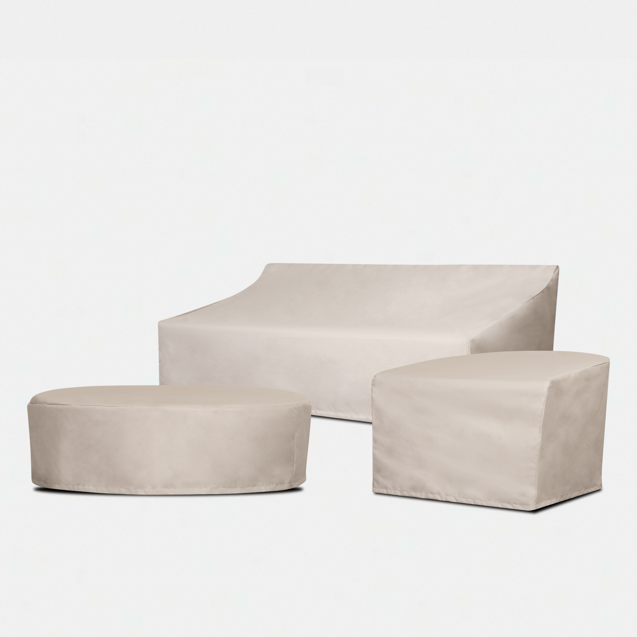 Chloe Round Coffee Table with Weatherproof Cover - Outdoor & Indoor Use for Patio, Garden, and Living Room