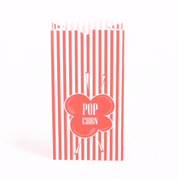 Premium 2 oz Red Paper Popcorn Bags - 5.25