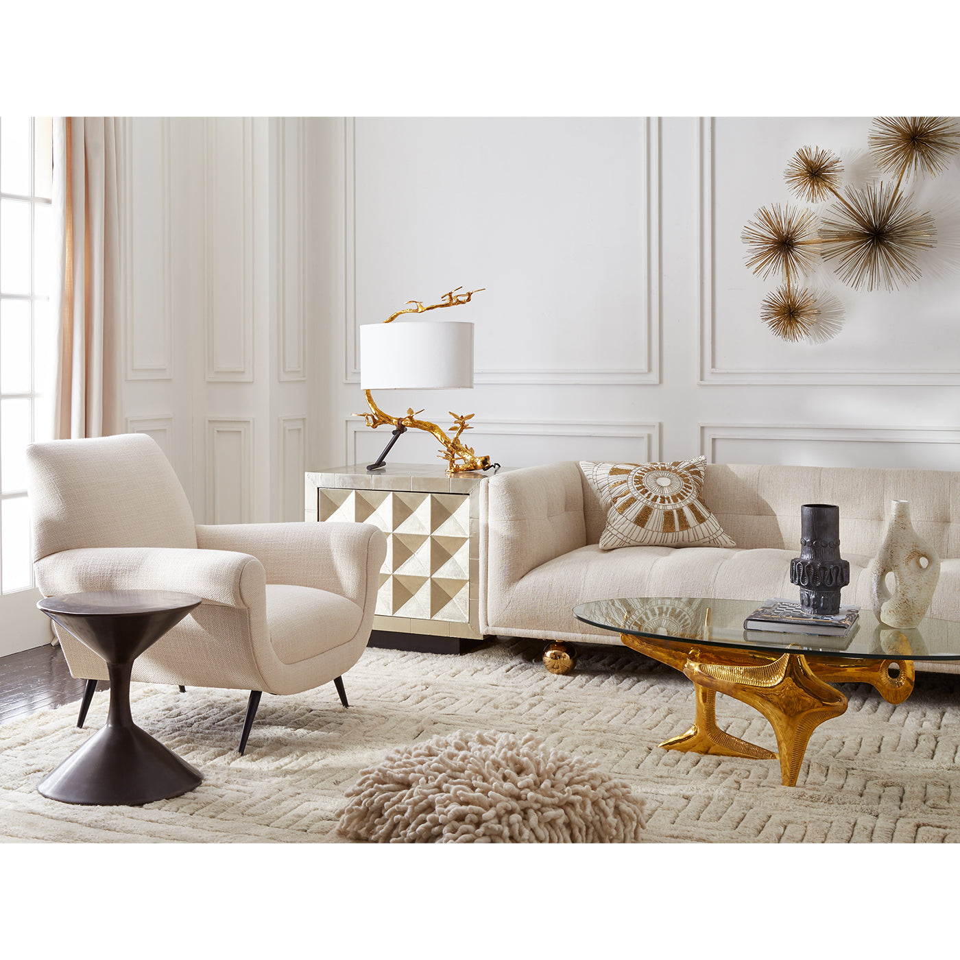 Marcello Lounge Chair - Modern Comfortable Accent Chair for Living Room, Bedroom & Office - Perfect for Relaxing, Reading & Lounging